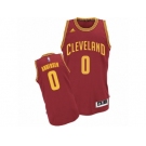 Men's Adidas Cleveland Cavaliers #0 Chris Andersen Swingman Wine Red Road NBA Jersey