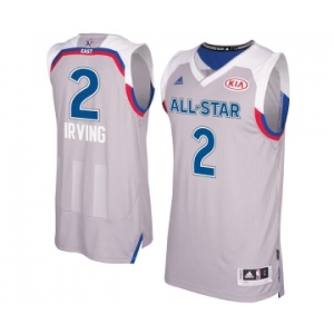 Men's Adidas Cleveland Cavaliers #2 Kyrie Irving Swingman Gray 2017 All Star NBA Jersey