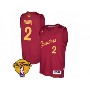 Men's Adidas Cleveland Cavaliers #2 Kyrie Irving Swingman Wine Red 2016-2017 Christmas Day 2017 The Finals Patch NBA Jersey