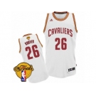 Men's Adidas Cleveland Cavaliers #26 Kyle Korver Swingman White Home 2017 The Finals Patch NBA Jersey