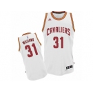 Men's Adidas Cleveland Cavaliers #31 Deron Williams Swingman White Home 2016 The Finals Patch NBA Jersey