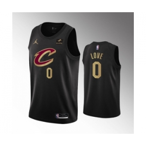 Men's Cleveland Cavaliers #0 Kevin Love Black Statement Edition Stitched Basketball Jersey