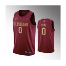 Men's Cleveland Cavaliers #0 Kevin Love Wine Icon Edition Stitched Basketball Jersey