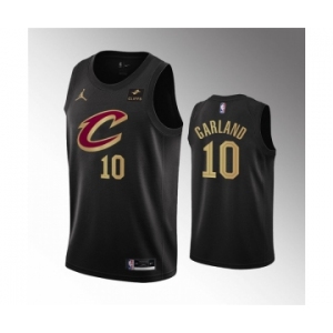 Men's Cleveland Cavaliers #10 Darius Garland Black Statement Edition Stitched Basketball Jersey