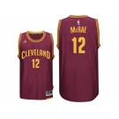 Men's Cleveland Cavaliers #12 Jordan McRae New Swingman Road Wine Jersey