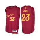 Men's Cleveland Cavaliers #23 LeBron James Burgundy 2016 Christmas Day NBA Swingman Jersey