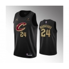 Men's Cleveland Cavaliers #24 Lauri Markkanen Black Statement Edition Stitched Basketball Jersey