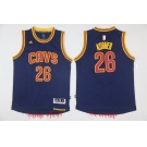 Men's Cleveland Cavaliers #26 Kyle Korver Navy Blue adidas Revolution 30 Swingman Stitched NBA Jersey