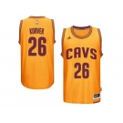 Men's Cleveland Cavaliers #26 Kyle Korver adidas Gold Player Swingman Alternate Jersey