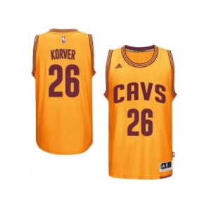 Men's Cleveland Cavaliers #26 Kyle Korver adidas Gold Player Swingman Alternate Jersey