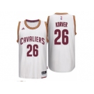 Men's Cleveland Cavaliers #26 Kyle Korver adidas White Player Swingman Home Jersey