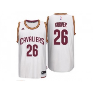 Men's Cleveland Cavaliers #26 Kyle Korver adidas White Player Swingman Home Jersey