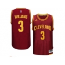 Men's Cleveland Cavaliers #3 Derrick Williams adidas Burgundy Player Swingman Road Jersey