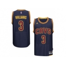 Men's Cleveland Cavaliers #3 Derrick Williams adidas Navy Player Swingman CavFanatic Jersey