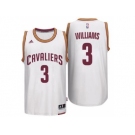 Men's Cleveland Cavaliers #3 Derrick Williams adidas White Player Swingman Home Jersey