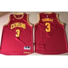 Men's Cleveland Cavaliers #3 Thomas Rose Red Road Stitched NBA Jersey