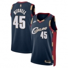 Men's Cleveland Cavaliers #45 Donovan Mitchell Donovan Mitchell Navy 2025 Classic Edition Stitched Jersey