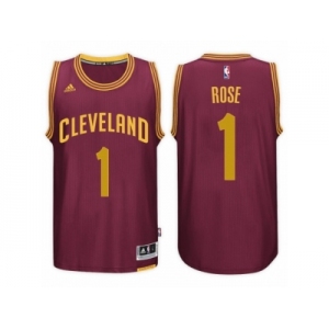 Men's Derrick Rose Cleveland Cavaliers #1 Road Maroon New Swingman Jersey