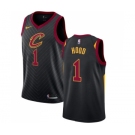 Men's Nike Cleveland Cavaliers #1 Rodney Hood Authentic Black NBA Jersey Statement Edition