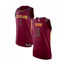 Men's Nike Cleveland Cavaliers #1 Rodney Hood Authentic White NBA Jersey - Association Edition