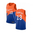 Men's Nike Cleveland Cavaliers #13 Tristan Thompson Swingman Blue NBA Jersey - City Edition