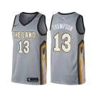 Men's Nike Cleveland Cavaliers #13 Tristan Thompson Swingman Gray NBA Jersey - City Edition