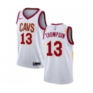 Men's Nike Cleveland Cavaliers #13 Tristan Thompson Swingman White Home NBA Jersey - Association Edition