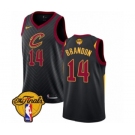 Men's Nike Cleveland Cavaliers #14 Terrell Brandon Swingman Black 2018 NBA Finals Bound NBA Jersey Statement Edition