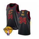 Men's Nike Cleveland Cavaliers #34 Tyrone Hill Authentic Black 2018 NBA Finals Bound NBA Jersey Statement Edition