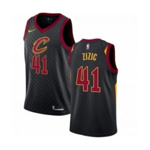 Men's Nike Cleveland Cavaliers #41 Ante Zizic Authentic Black NBA Jersey Statement Edition