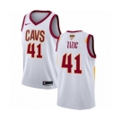 Men's Nike Cleveland Cavaliers #41 Ante Zizic Authentic White 2018 NBA Finals Bound NBA Jersey - Association Edition