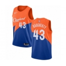 Men's Nike Cleveland Cavaliers #43 Brad Daugherty Swingman Blue NBA Jersey - City Edition