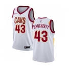 Men's Nike Cleveland Cavaliers #43 Brad Daugherty Swingman White Home NBA Jersey - Association Edition