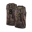 Men's Nike Cleveland Cavaliers #8 Jordan Clarkson Swingman Camo Realtree Collection NBA Jersey