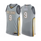 Men's Nike Cleveland Cavaliers #9 Channing Frye Authentic Gray NBA Jersey - City Edition