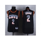 NBA Cleveland Cavaliers #2 Kyrie Irving Black jerseys(USA Flag Fashion)