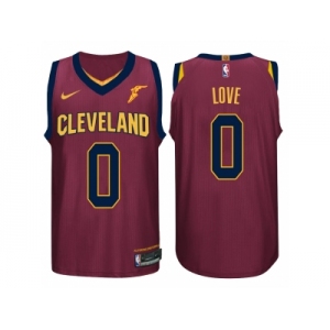 Nike NBA Cleveland Cavaliers #0 Kevin Love Jersey 2017-18 New Season Wine Red Jersey