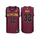 Nike NBA Cleveland Cavaliers #32 Jeff Green Jersey 2017-18 New Season Wine Red Jersey