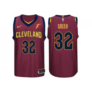 Nike NBA Cleveland Cavaliers #32 Jeff Green Jersey 2017-18 New Season Wine Red Jersey