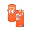 adidas Cleveland Cavaliers #00 Chris Andersen Orange Hardwood Classics Swingman Jersey