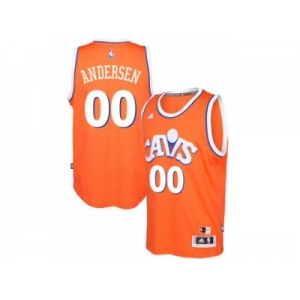 adidas Cleveland Cavaliers #00 Chris Andersen Orange Hardwood Classics Swingman Jersey