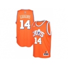 adidas Cleveland Cavaliers #14 Deandre Liggins Orange Hardwood Classics Swingman Jersey