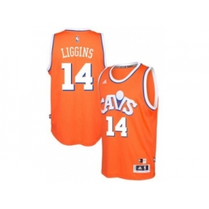 adidas Cleveland Cavaliers #14 Deandre Liggins Orange Hardwood Classics Swingman Jersey