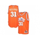 adidas Cleveland Cavaliers #31 Deron Williams Orange Hardwood Classics Swingman Jersey