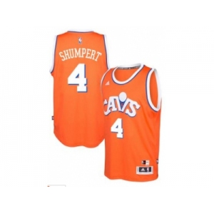 adidas Cleveland Cavaliers #4 Iman Shumpert Orange Hardwood Classics Swingman Jersey