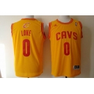 nba cleveland cavaliers #0 love yellow[revolution 30 swingman]