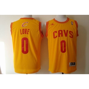 nba cleveland cavaliers #0 love yellow[revolution 30 swingman]