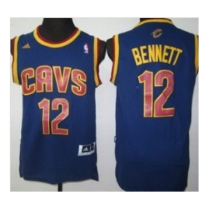 nba cleveland cavaliers #12 bennett blue[revolution 30 swingman]