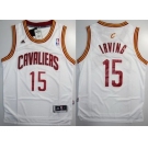 nba cleveland cavaliers #15 kyrie irving white(Revolution 30 Swingman)