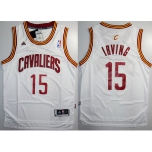nba cleveland cavaliers #15 kyrie irving white(Revolution 30 Swingman)